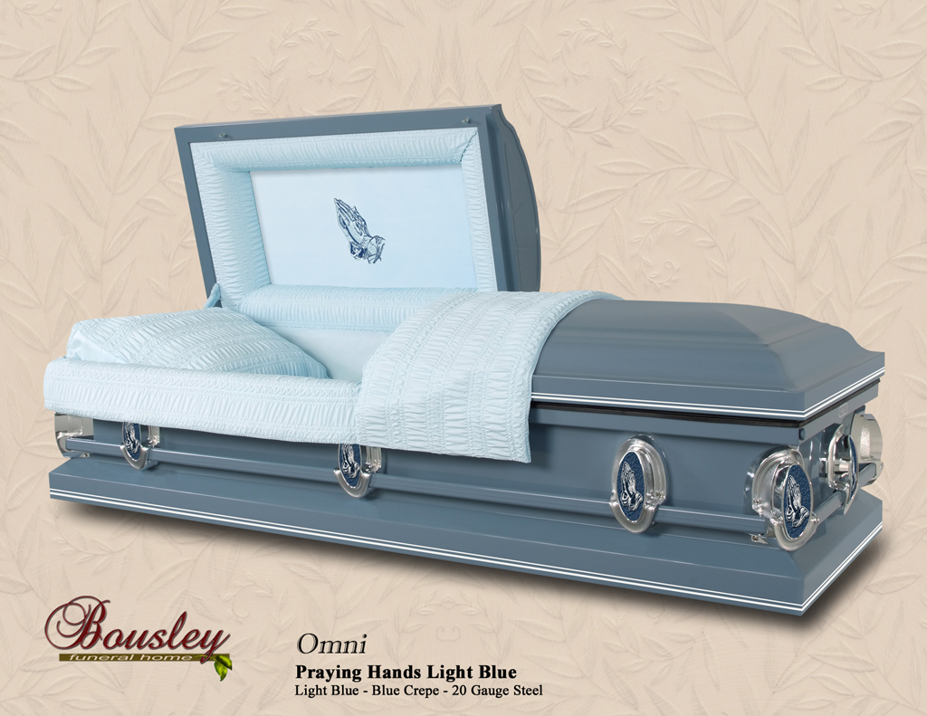 Omni Praying Hands Light Blue P